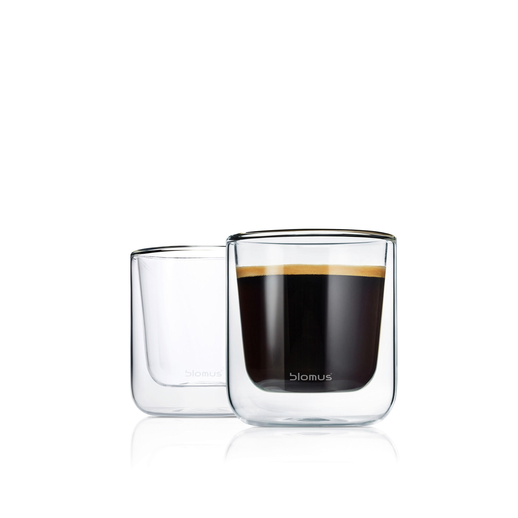 GLÄSERSET 2-teilig - Design, Glas (7,6/8,6cm) - Blomus