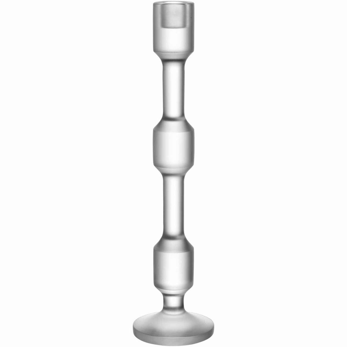 KERZENHALTER - Transparent, KONVENTIONELL, Glas (10,00/40,00/10,00cm) - Leonardo