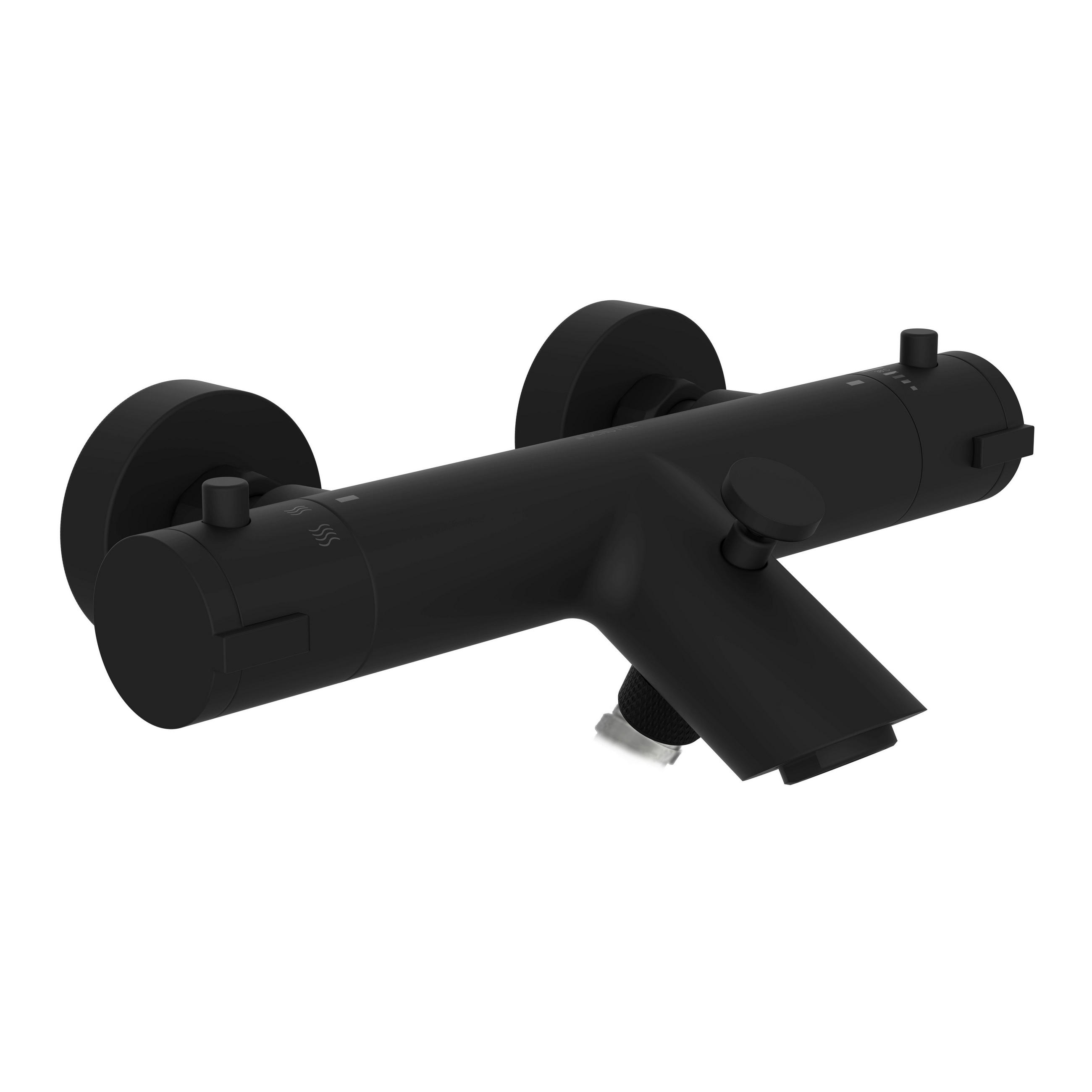 BADEWANNENARMATUR  - Schwarz, Design, Metall (27,5/5,5/16,2cm) - Schütte