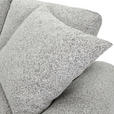 Ecksofa mit Funktion Greige Flachgewebe Zierkissen, Rückenkissen, Bettkasten, Schlaffunktion, Rücken echt, Liegefläche im Originalstoff  - Greige/Schwarz, KONVENTIONELL, Kunststoff/Textil (190/277cm) - Carryhome