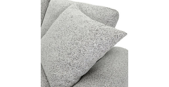Ecksofa mit Funktion Greige Flachgewebe Zierkissen, Rückenkissen, Bettkasten, Schlaffunktion, Rücken echt, Liegefläche im Originalstoff  - Greige/Schwarz, KONVENTIONELL, Kunststoff/Textil (190/277cm) - Carryhome