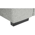 ECKSOFA Grau Struktur  - Schwarz/Grau, Design, Kunststoff/Textil (205/284cm) - Xora
