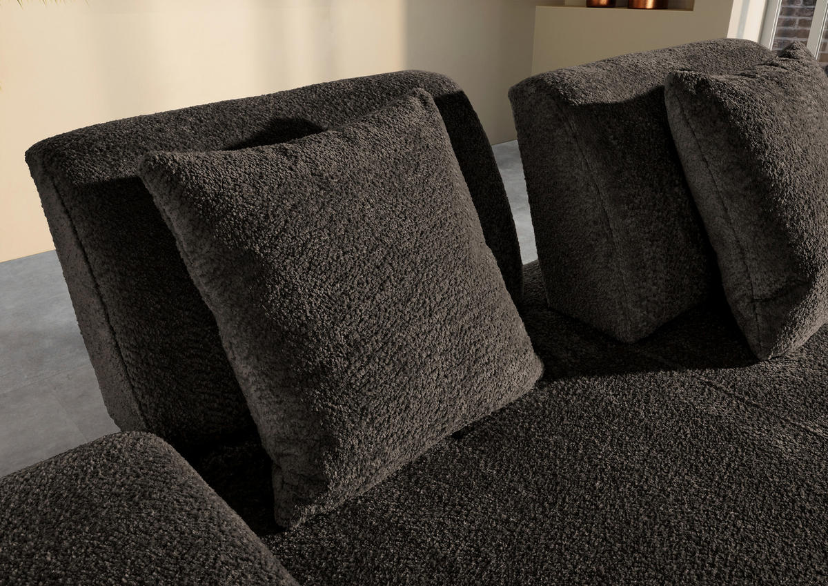 SCHLAFSOFA in Textil Anthrazit  - Anthrazit/Schwarz, Konventionell, Kunststoff/Textil (235-255/80/116-138cm) - Carryhome