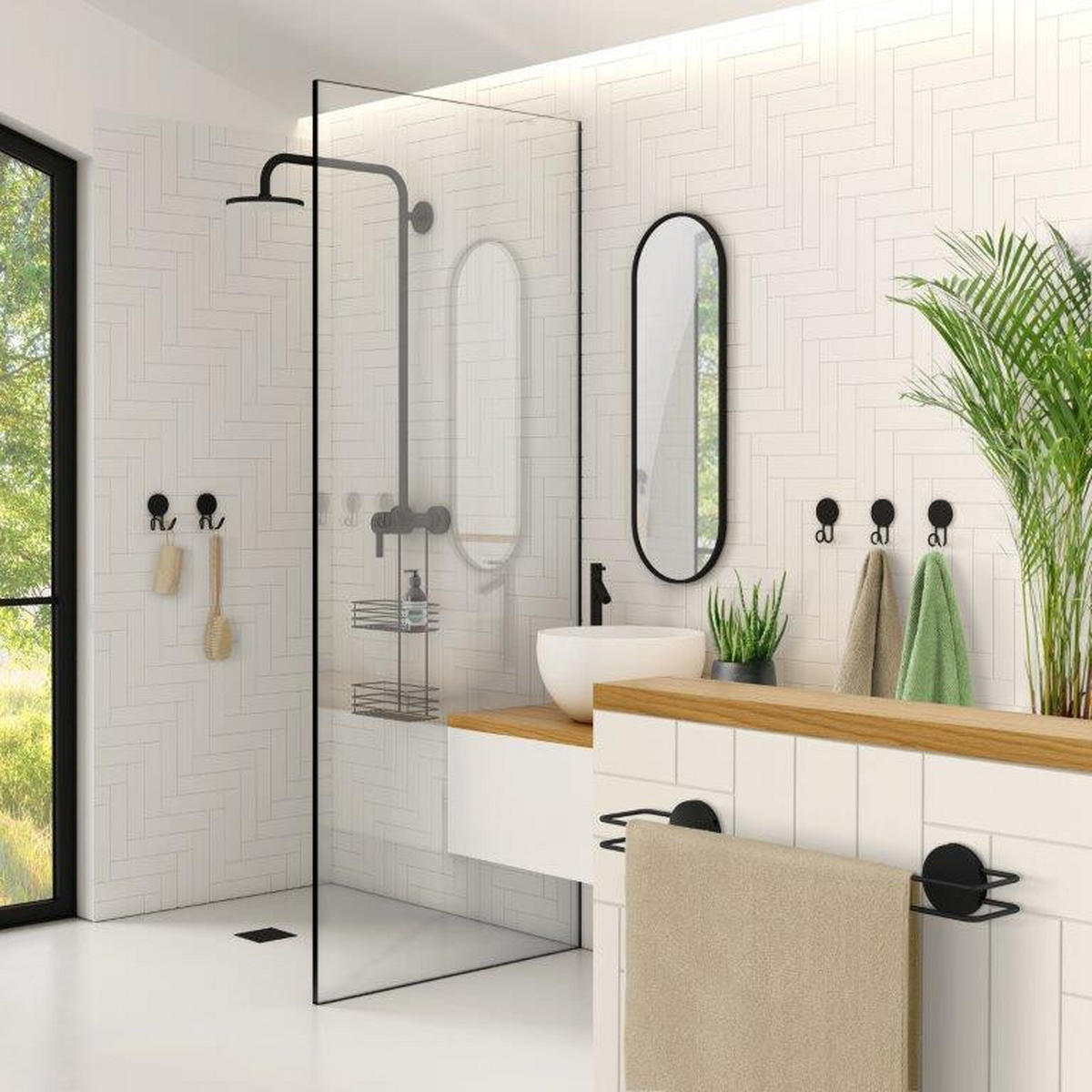 KAVELJČEK - črna, Konvencionalno, kovina (5,5/9/2,5cm) - Smedbo