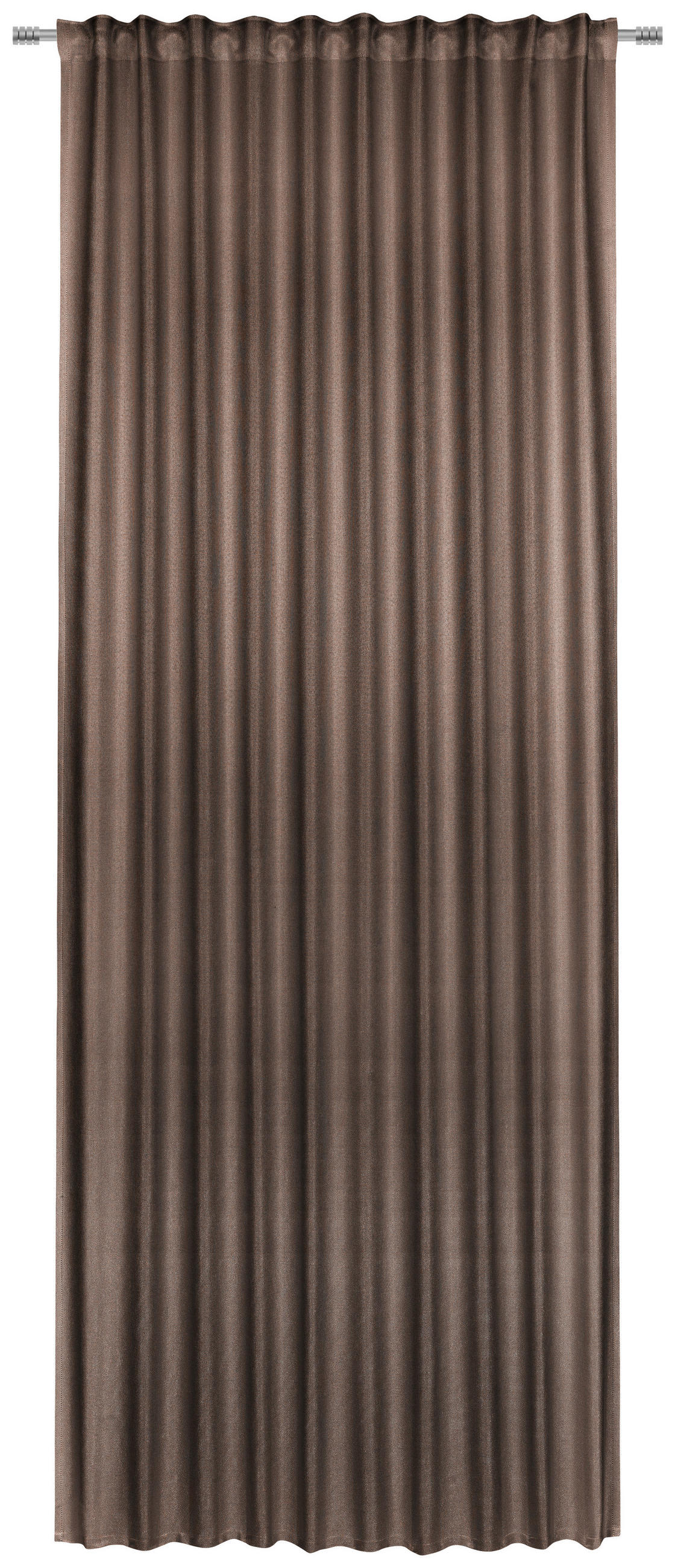 KÉSZFÜGGÖNY sötétítő  - barna, Konventionell, textil (140/245cm) - Dieter Knoll