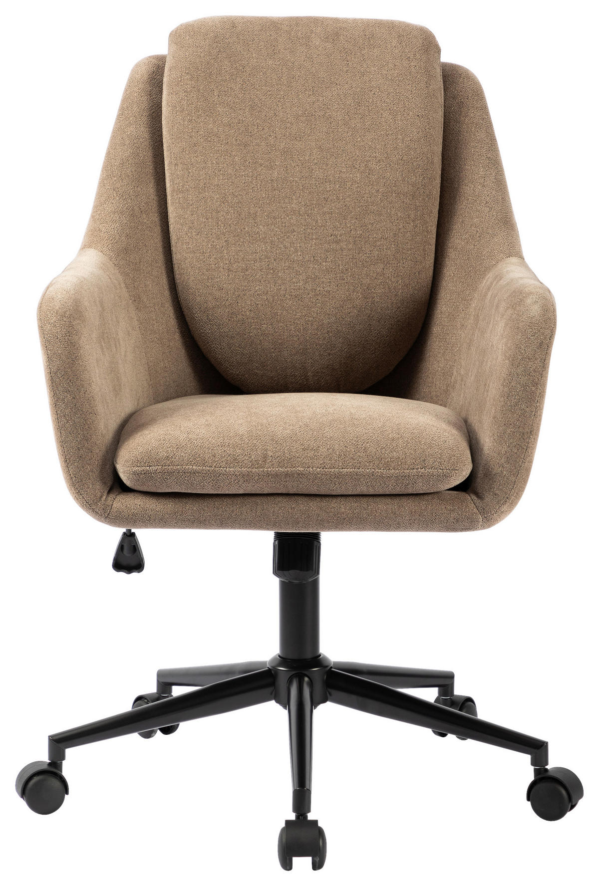 DREHSTUHL Webstoff Schwarz, Beige  - Beige/Schwarz, Modern, Kunststoff/Textil (58/91-99/71cm) - MID.YOU