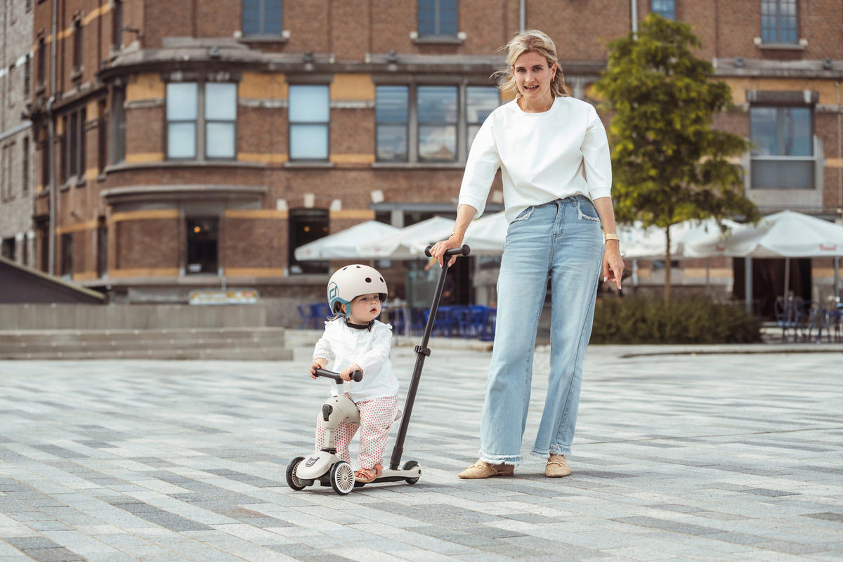 KINDERSCOOTER  - Hellgrau, Trend, Kunststoff (3,1kg) - Scoot and Ride