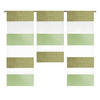 KURZGARDINEN 3ER SET   90/80 cm   - Weiß/Grün, Design, Textil (90/80cm)
