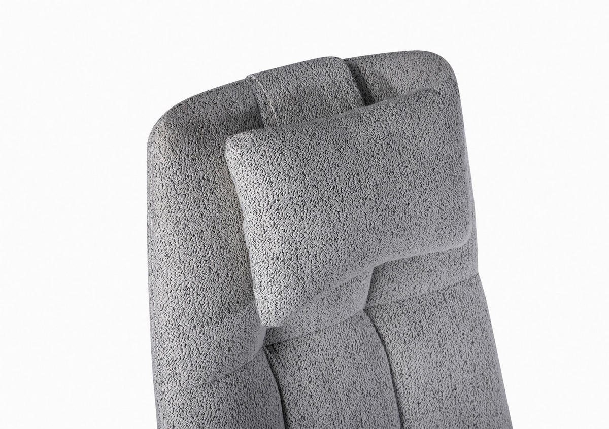 KANCELÁRSKE KRESLO, tkaná textília, sivobéžová - farba ušľachtilej ocele/sivobéžová, Design, kov/textil (66/115-125/73cm) - Novel