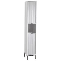 HOCHSCHRANK 32/195/32 cm  - Anthrazit/Weiß, MODERN, Holzwerkstoff/Kunststoff (32/195/32cm) - MID.YOU