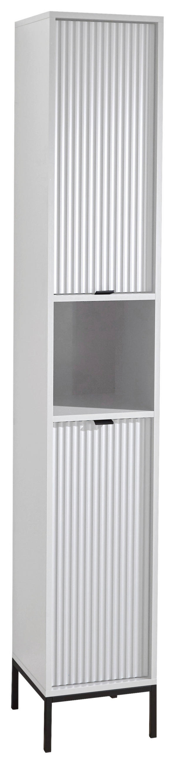 HOCHSCHRANK 32/195/32 cm  - Anthrazit/Weiß, MODERN, Holzwerkstoff/Kunststoff (32/195/32cm) - MID.YOU