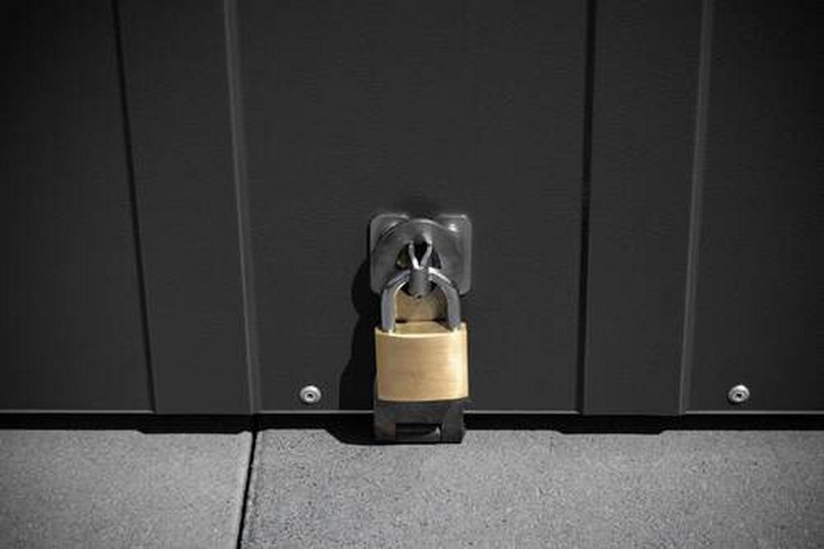 GERÄTESCHRANK 76/139/185 cm  - Anthrazit, Basics, Metall (76/139/185cm)