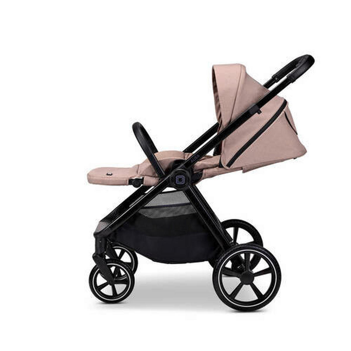 KINDERWAGENSET  Aura Set  Sand Melange  - Sandfarben, Basics (140/61/115cm) - Moon