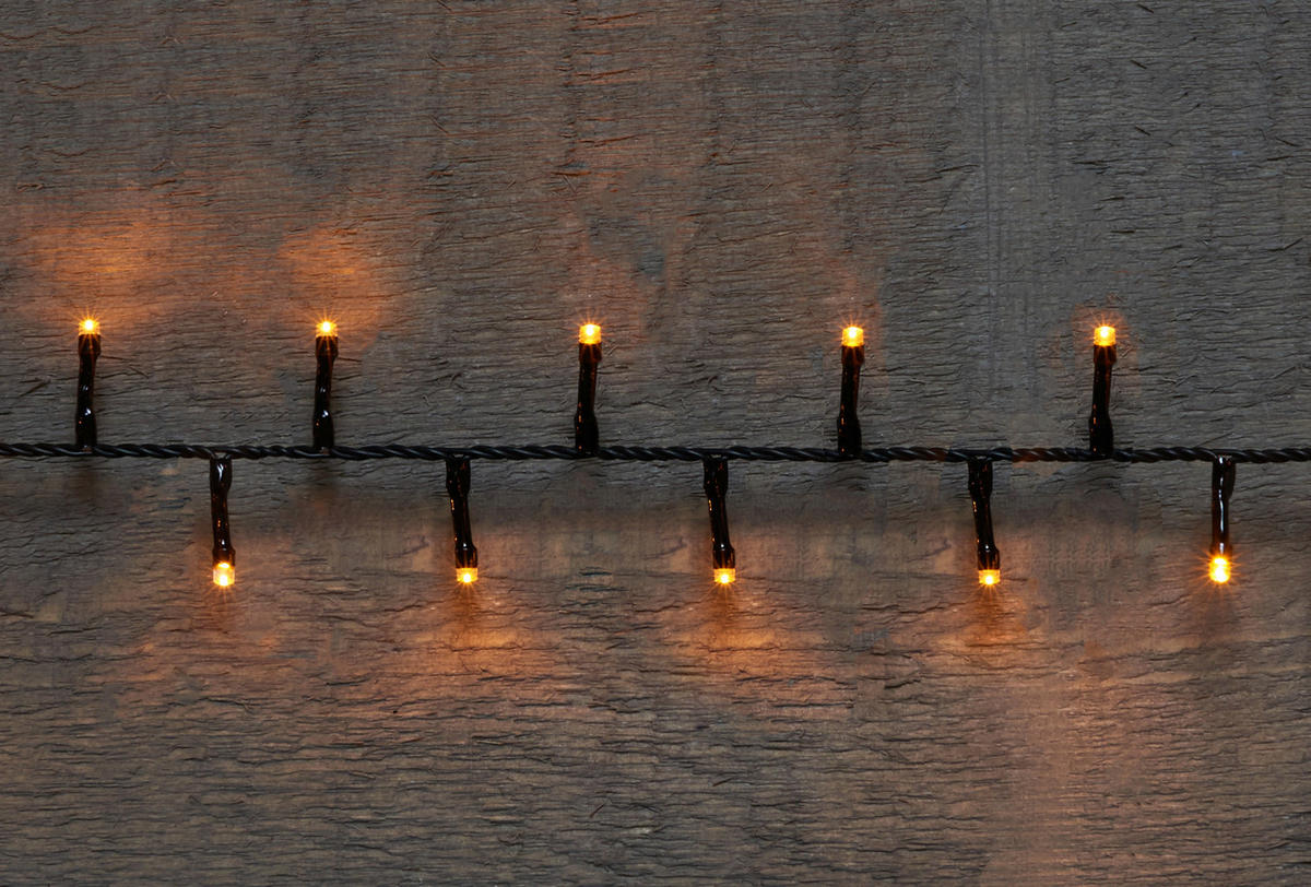 Lichterkette mit 300 LED´s 1200 cm  - Schwarz, Basics, Kunststoff (1200cm)