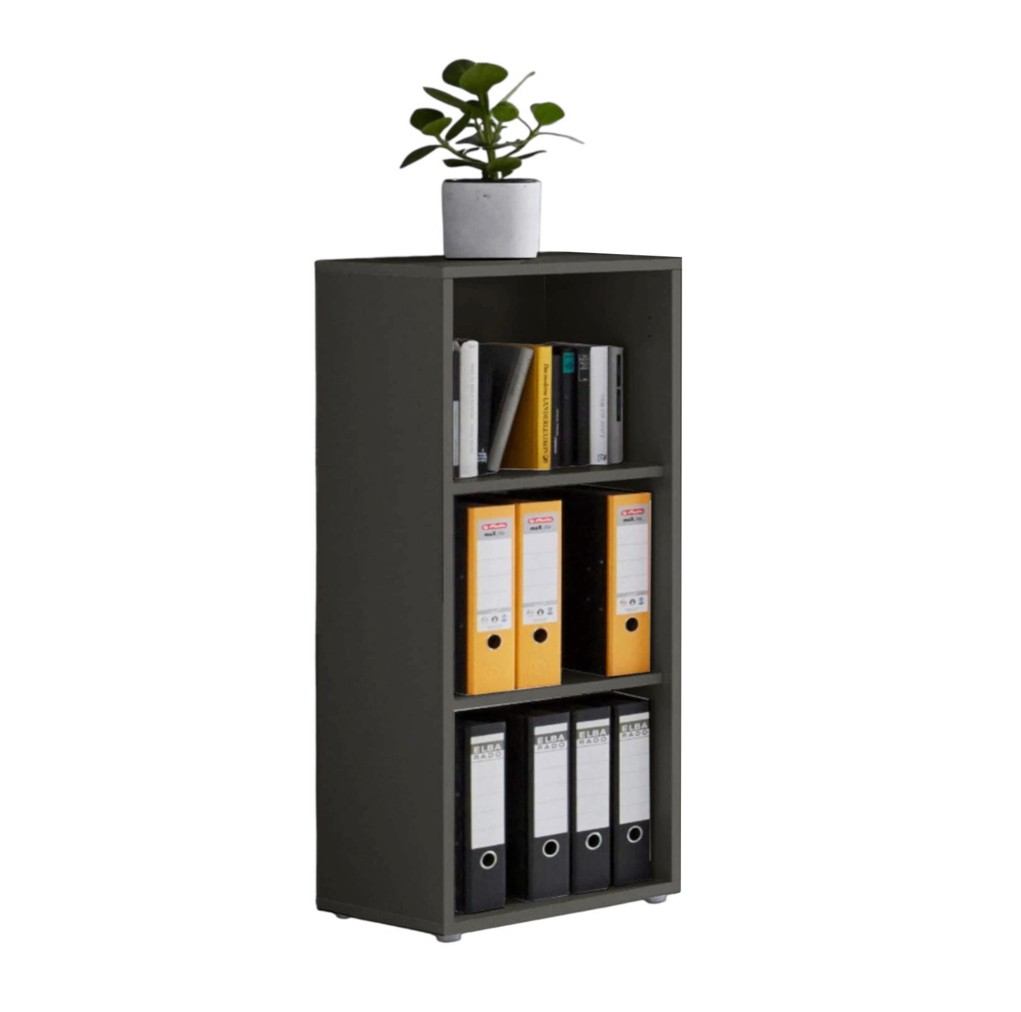 AKTENREGAL 44,1/113,6/33 cm  - Anthrazit/Schwarz, LIFESTYLE, Holzwerkstoff (44,1/113,6/33cm) - MID.YOU