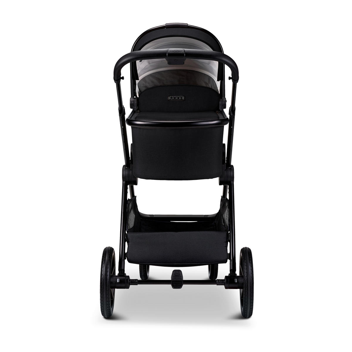 KOMBIKINDERWAGEN  Aura  Onyx Melange  - Schwarz, Basics, Textil (86/61/120cm) - Moon