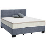 BOXSPRINGBETT 160/200 cm  in Blau  - Blau/Schwarz, Design, Kunststoff/Textil (160/200cm) - Hom`in