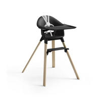 STOLČEK ZA HRANJENJE  Clikk  56/82,5/69 cm         naravne barve, črna  - črna/naravne barve, Design, umetna masa/les (56/82,5/69cm) - Stokke