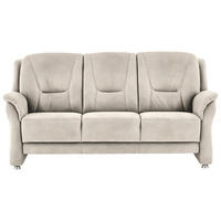 3-SITZER-SOFA in Mikrofaser Creme  - Beige/Creme, Konventionell, Textil/Metall (198/100/89cm) - Beldomo Comfort