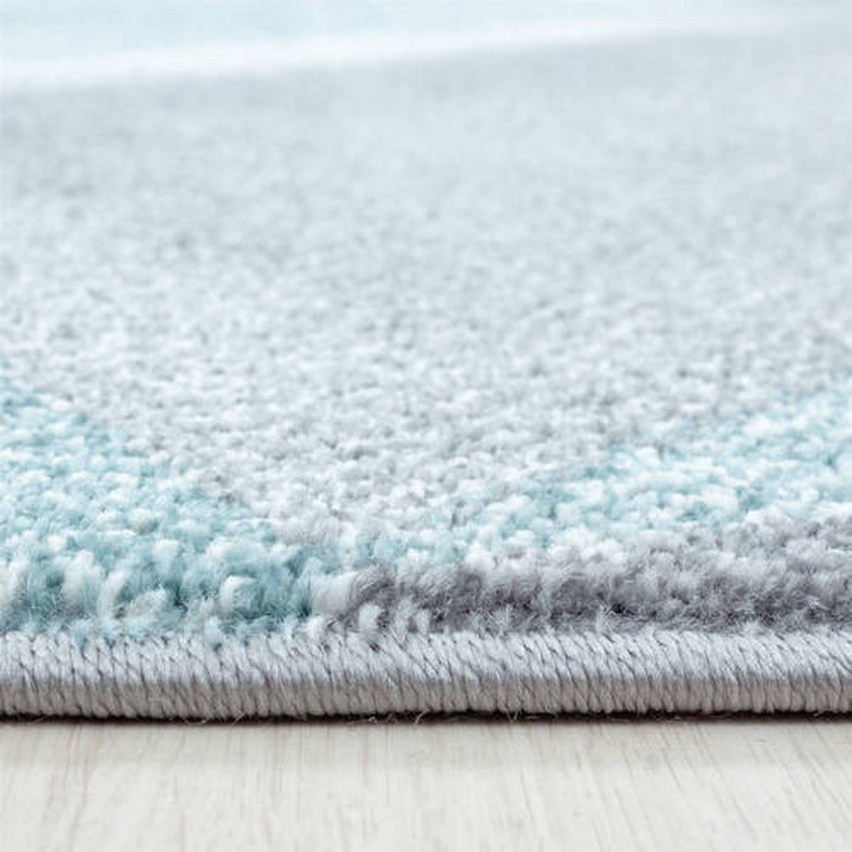 VÄVD MATTA 160/230 cm Beta  - blå, Basics, textil (160/230cm) - Novel