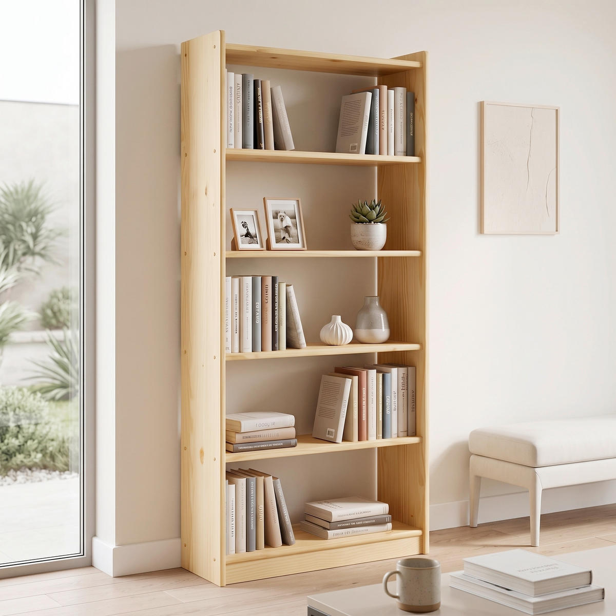 REGAL Kiefer massiv Naturfarben  - Naturfarben, Natur, Holz (80/170/30cm) - Livetastic