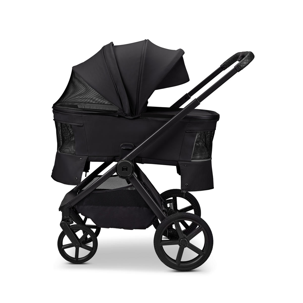 KINDERWAGENSET  GIO FOLD ETPU SET  onyx  - Schwarz, Basics, Textil/Metall (120/58/92cm) - Moon Edition