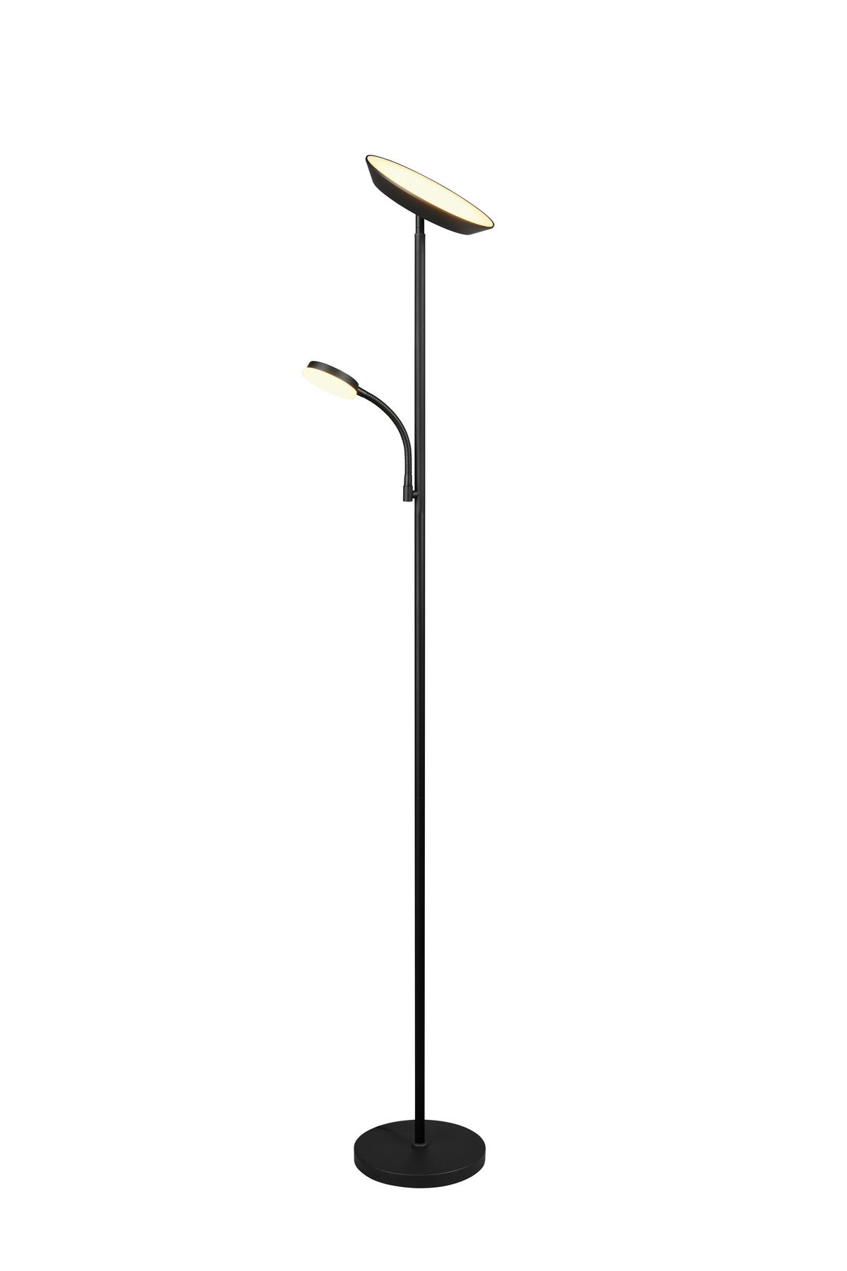 PODNA LED LAMPA - crna, Osnovno, metal (25/178cm)