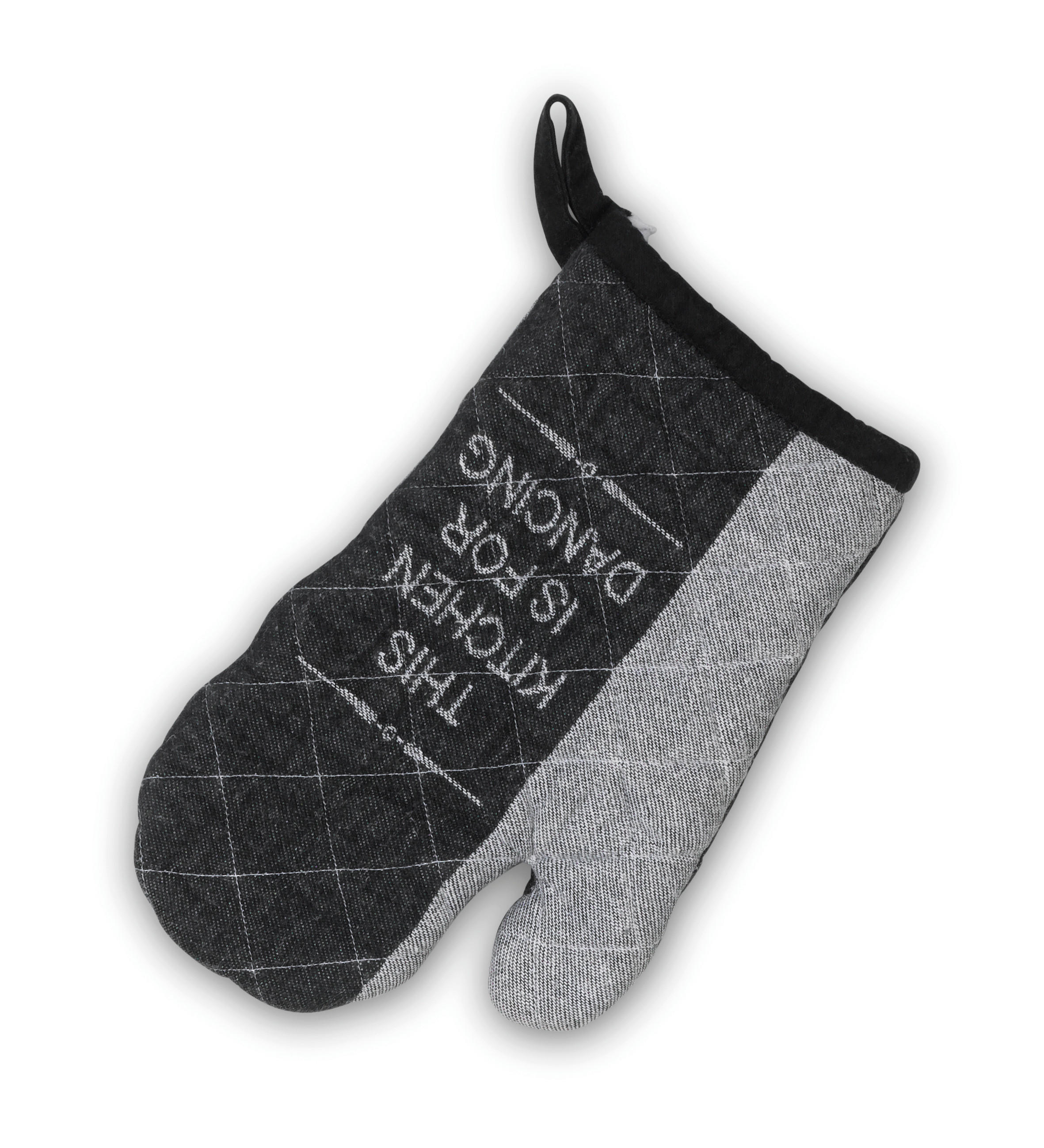 TOPFLAPPEN UND HANDSCHUH Schwarz, Weiß  - Schwarz/Weiß, Basics, Textil (28/18cm) - Kela