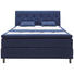 BOXSPRINGBETT 140/200 cm in Blau - Blau/Grau, KONVENTIONELL, Holz/Textil (140/200cm) - Elegando BOXSPRINGBETT 140/200 cm in Blau - Blau/Grau, KONVENTIONELL, Holz/Textil (140/200cm) - Elegando
