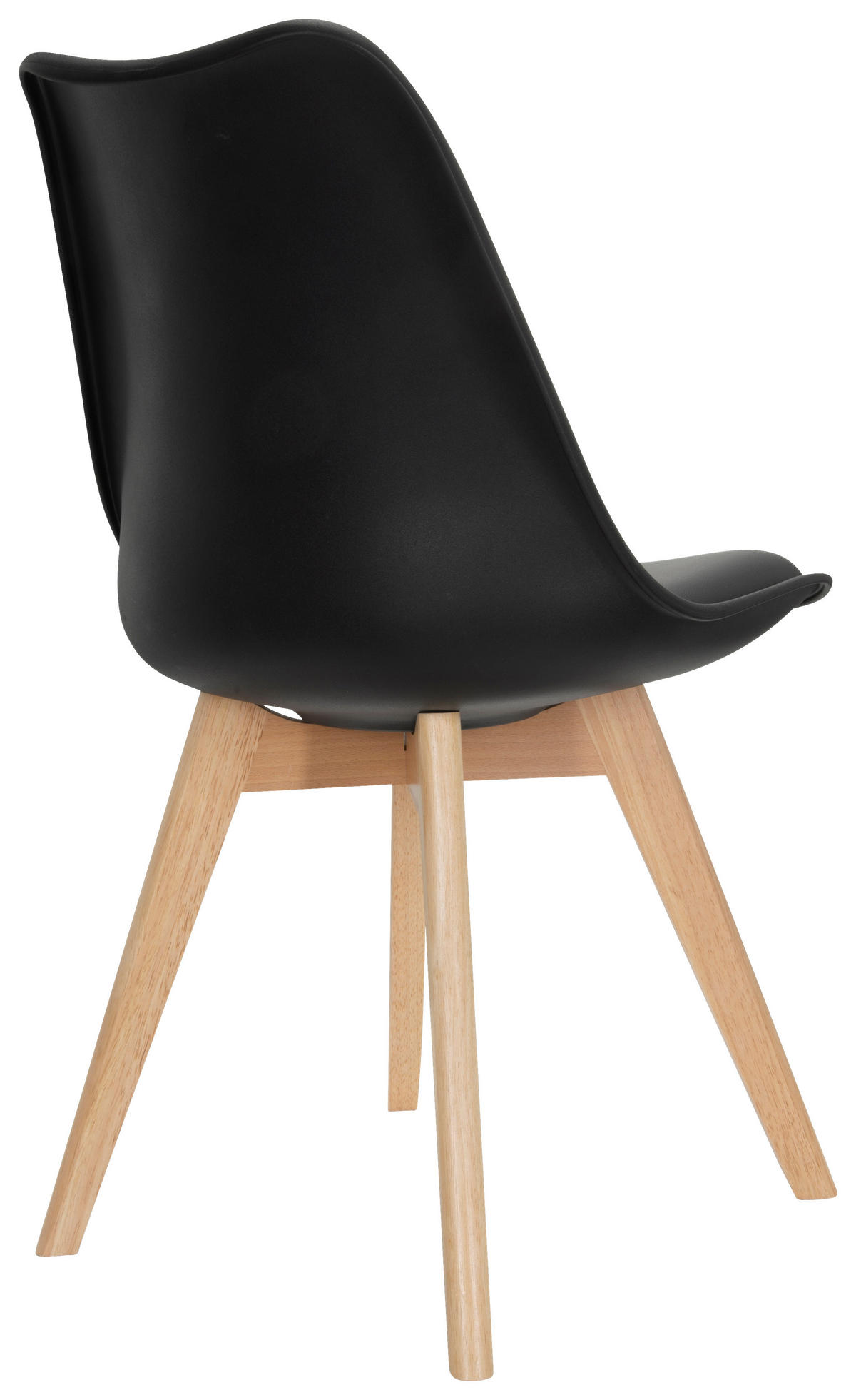 SET STOLOV, umetna masa, tekstil črna, barve bukve  - črna/barve bukve, Moderno, umetna masa/tekstil (748/87/56cm) - MID.YOU