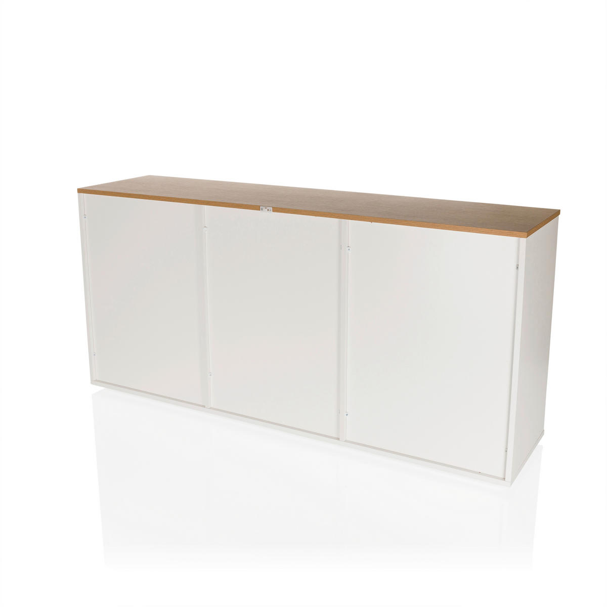 SIDEBOARD  in 160/76/40 cm  - Eichefarben/Weiß, MODERN, Holzwerkstoff (160/76/40cm) - MID.YOU