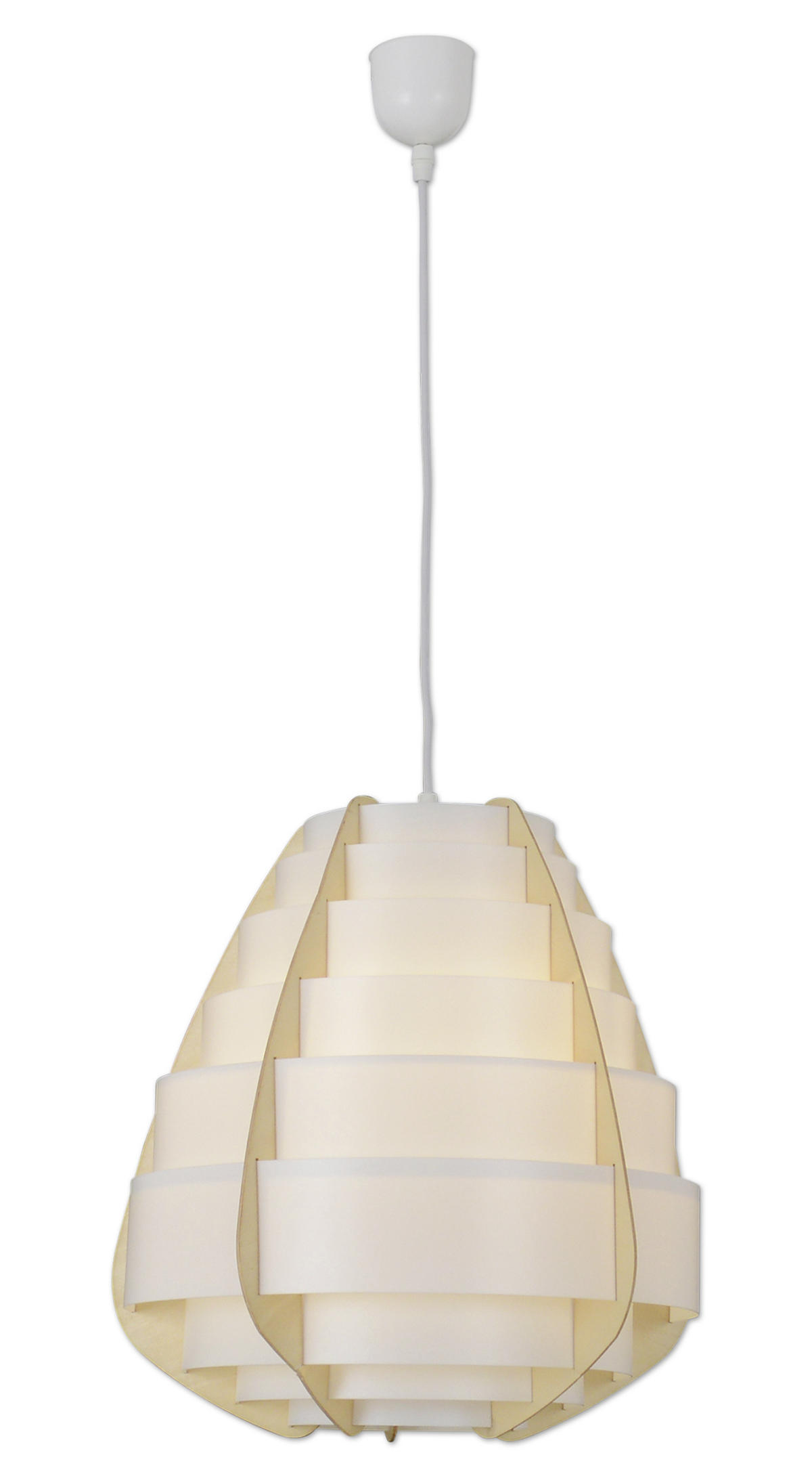 HÄNGELEUCHTE 37/36 cm   - Beige, Design, Holz/Kunststoff (37/36cm) - Näve