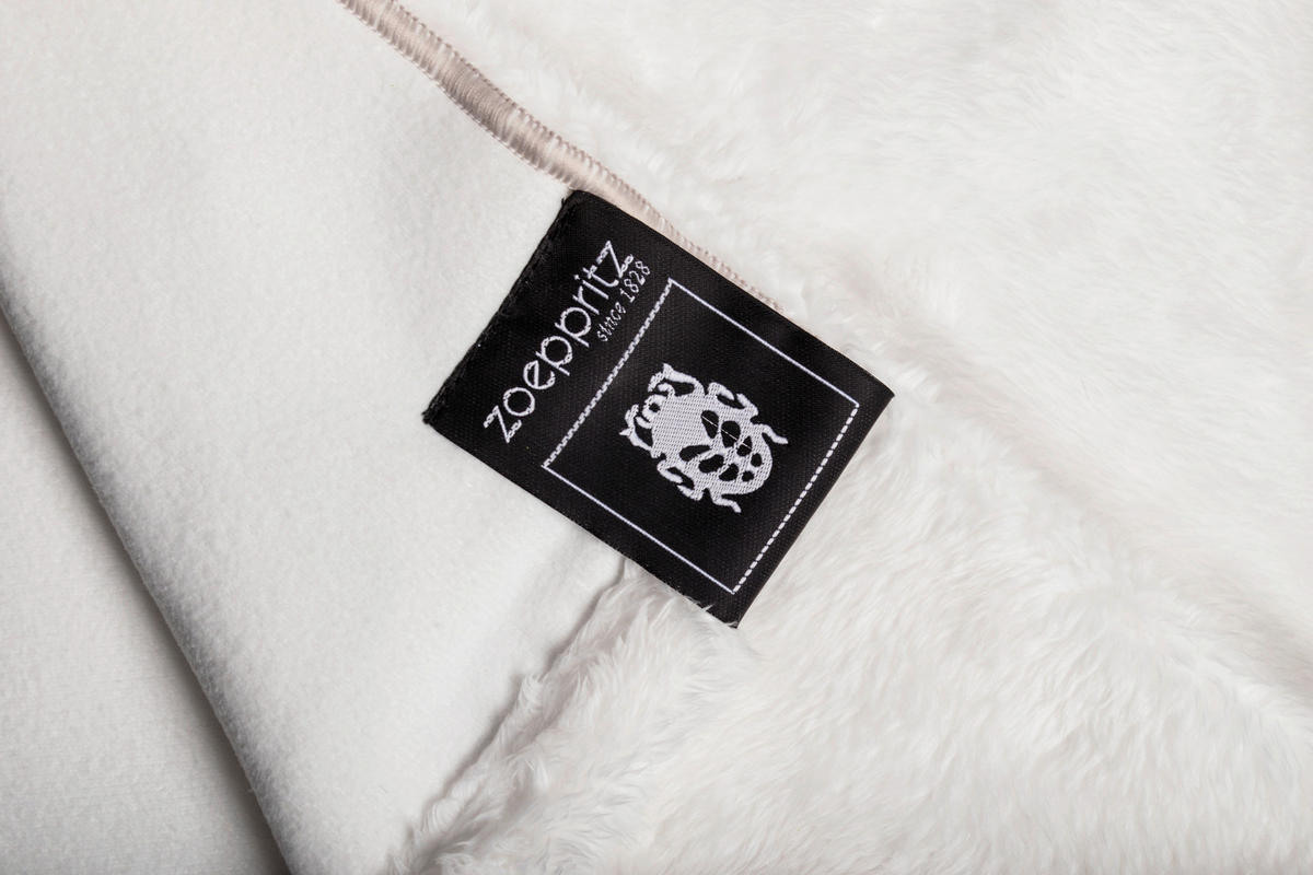 FELLDECKE REBORN BLISS 140/190 cm  - Weiß, KONVENTIONELL, Textil (140/190cm) - Zoeppritz