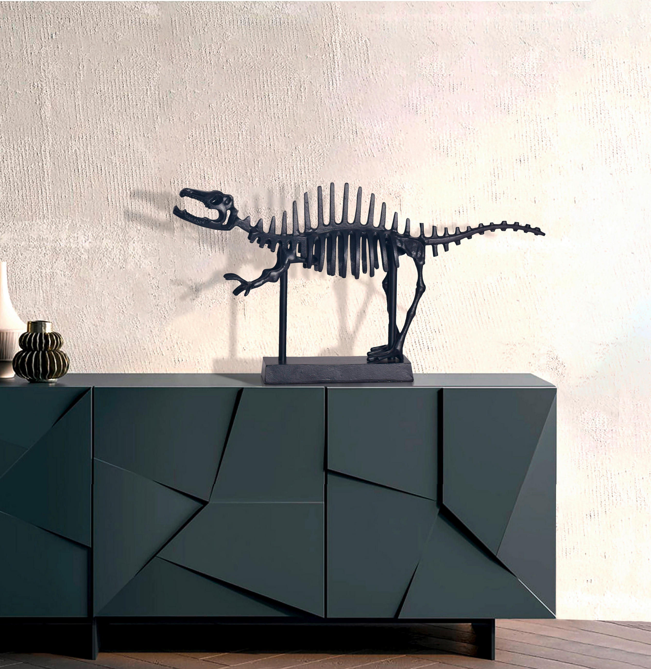 DEKOTIER - Schwarz, Design, Metall (62/32,5/12cm) - Livetastic