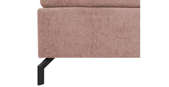 BOXSPRINGBETT 180/200 cm,  in Rosa, Topper, H4 + H4 = sehr fest  - Schwarz/Rosa, Design, Textil/Metall (180/200cm) - Esposa