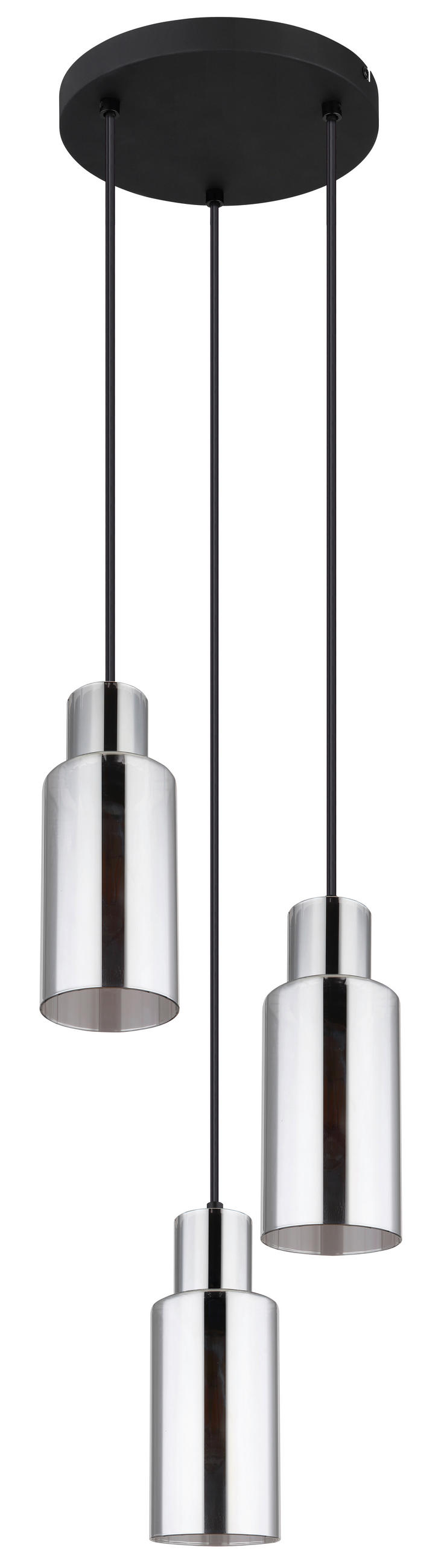 HÄNGLAMPA 32/120 cm  - svart, Basics, metall/glas (32/120cm) - Globo