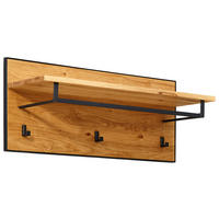 GARDEROBENPANEEL  in 85/30/28 cm  - Eichefarben/Anthrazit, Natur, Holz/Holzwerkstoff (85/30/28cm) - Linea Natura