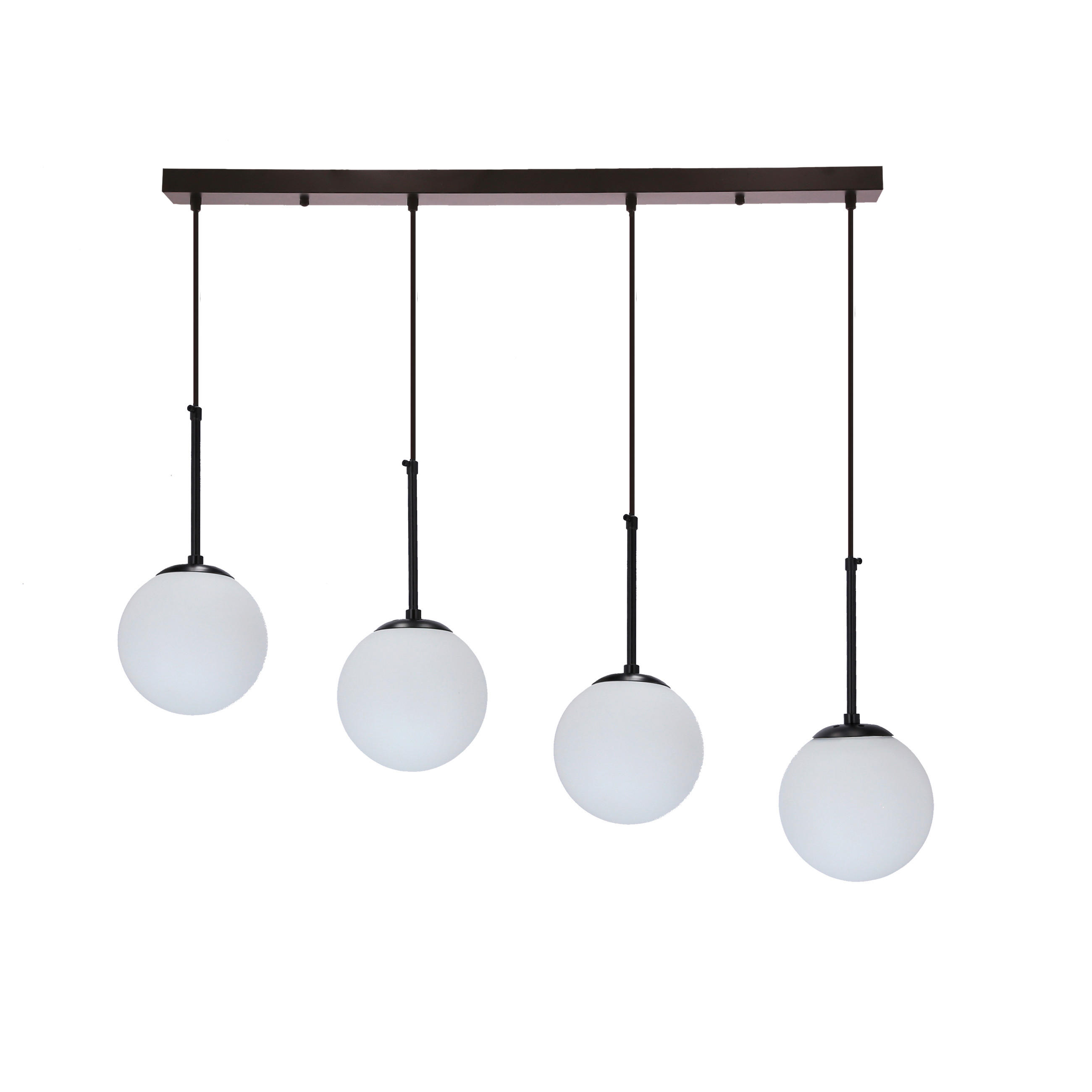 HÄNGELEUCHTE 84/15/135 cm  - Schwarz/Weiß, Basics, Metall (84/15/135cm)