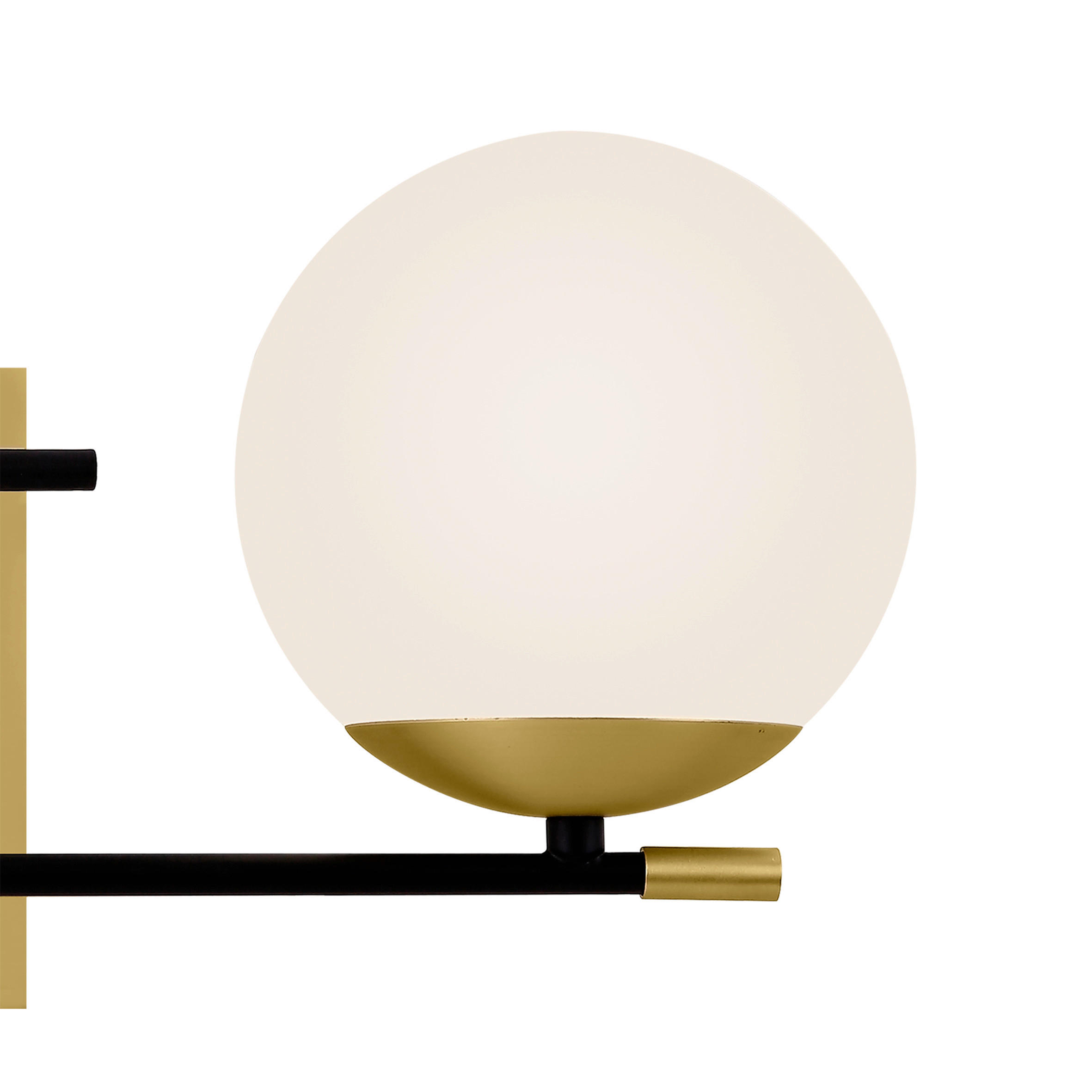 WANDLEUCHTE - Weiss/Goldfarben, Trend, Glas/Metall (17,5/42/44cm) - MAYTONI