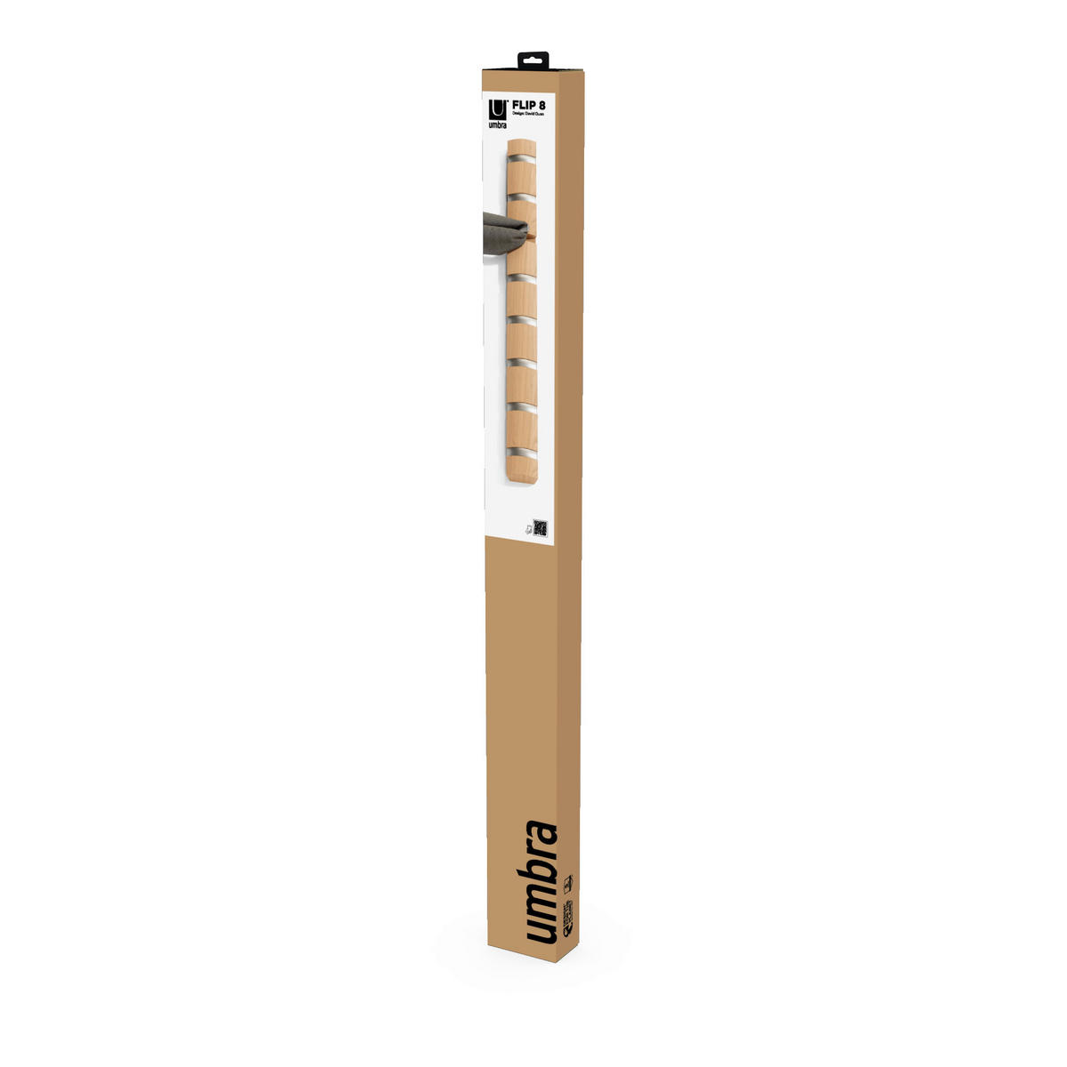 WANDGARDEROBE  in Esche Naturfarben  - Naturfarben, Design, Holz/Kunststoff (6,4/3,2/81,3cm) - Umbra