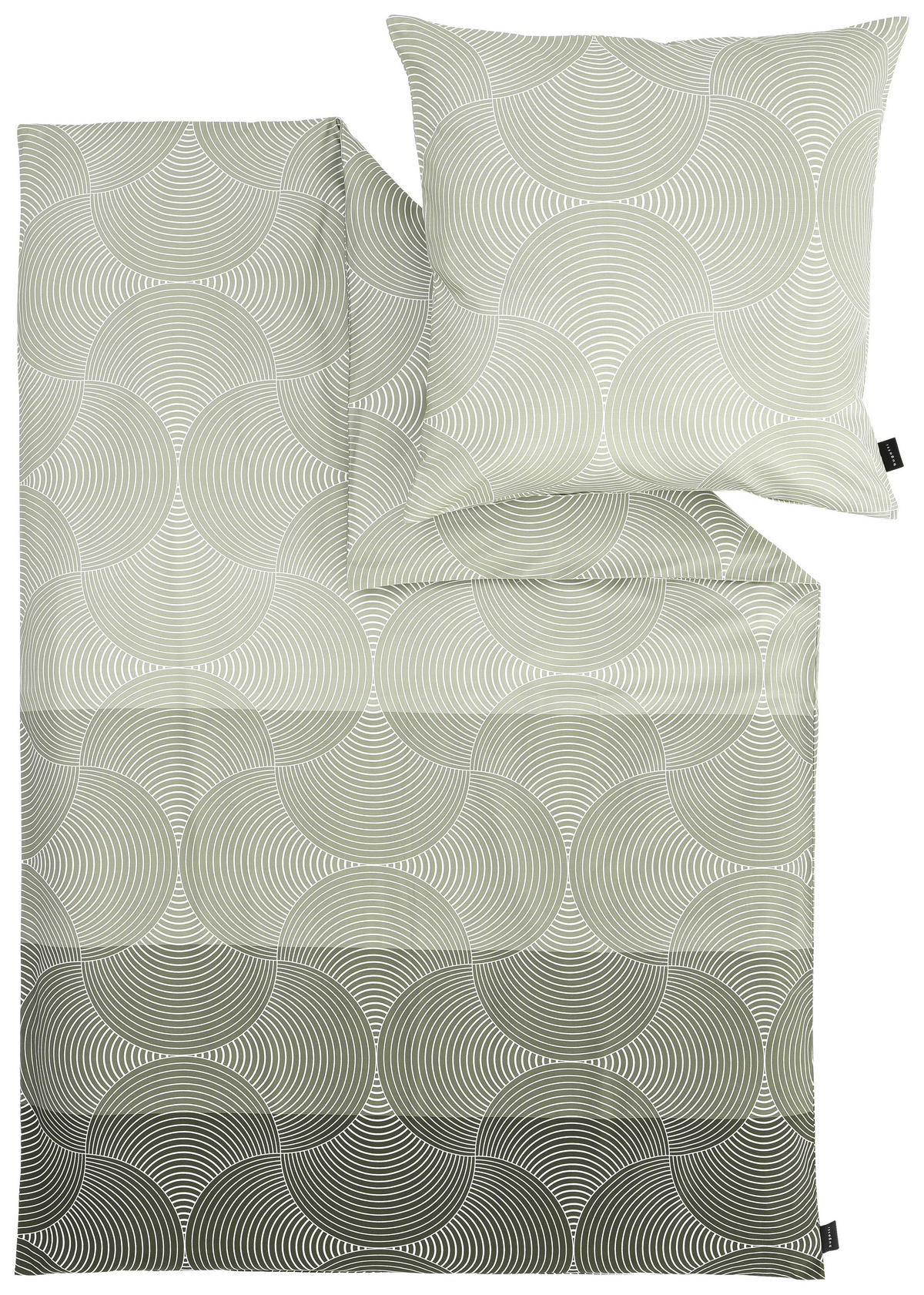 POSTEĽNÁ BIELIZEŇ, satén, zelená, olivovozelená, 140/200 cm - olivovozelená/zelená, Konventionell, textil (140/200cm) - Bugatti