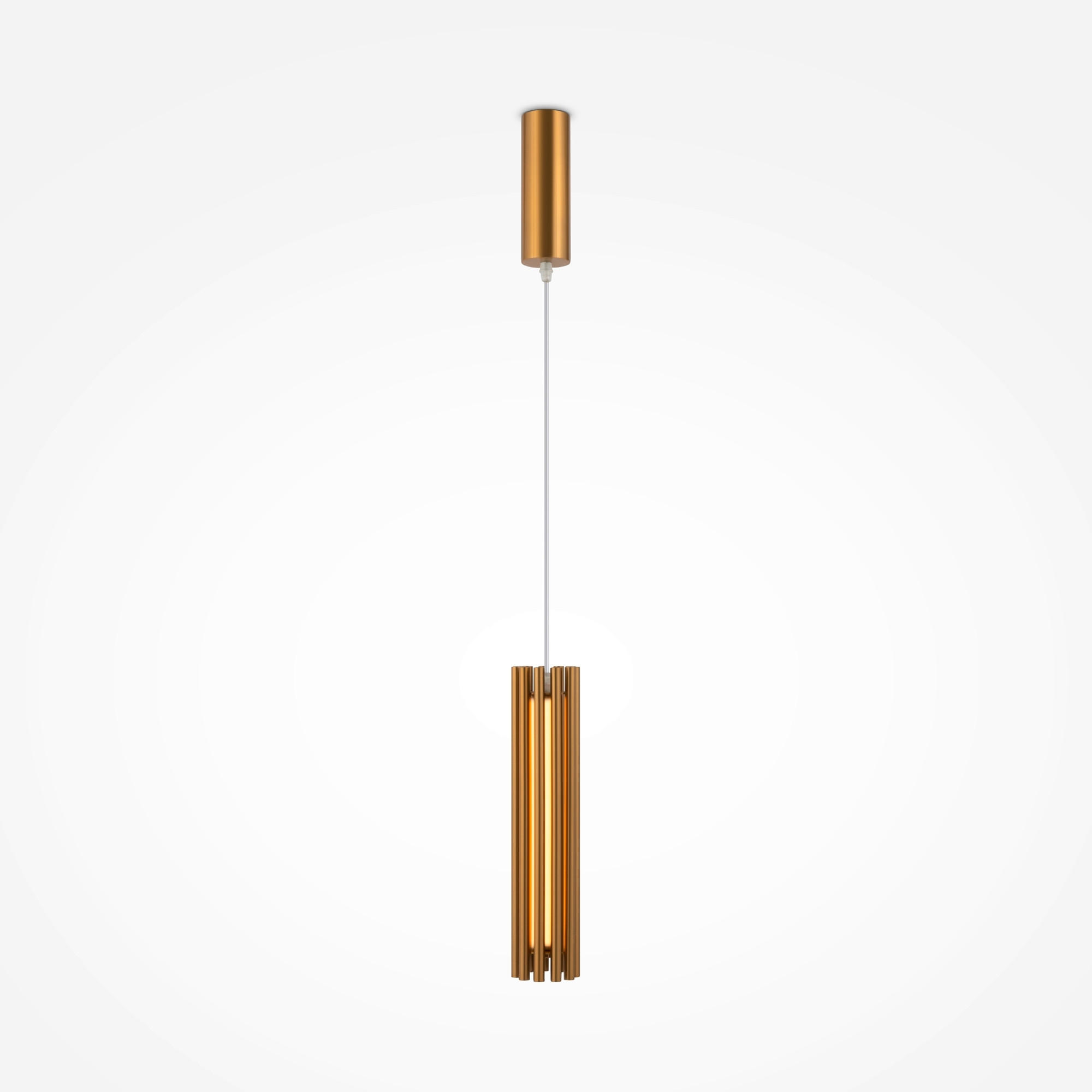 PENDELLEUCHTE 8,1/36 cm    - Messingfarben/Goldfarben, Trend, Kunststoff/Metall (8,1/36cm) - MAYTONI