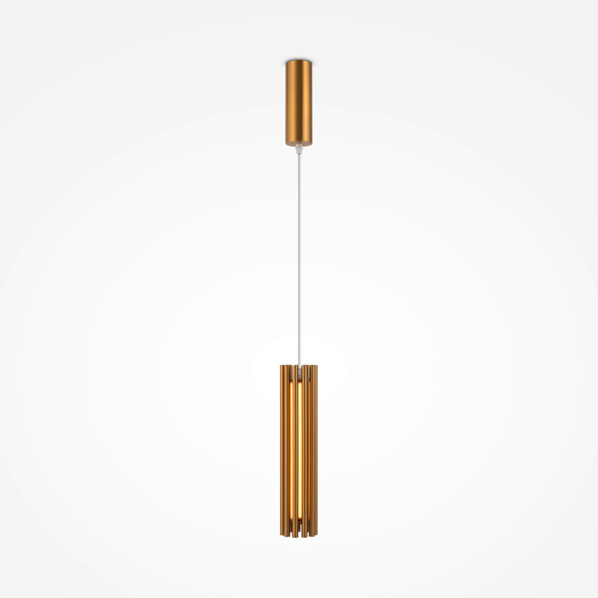 PENDELLEUCHTE 8,1/36 cm    - Messingfarben/Goldfarben, Trend, Kunststoff/Metall (8,1/36cm) - MAYTONI