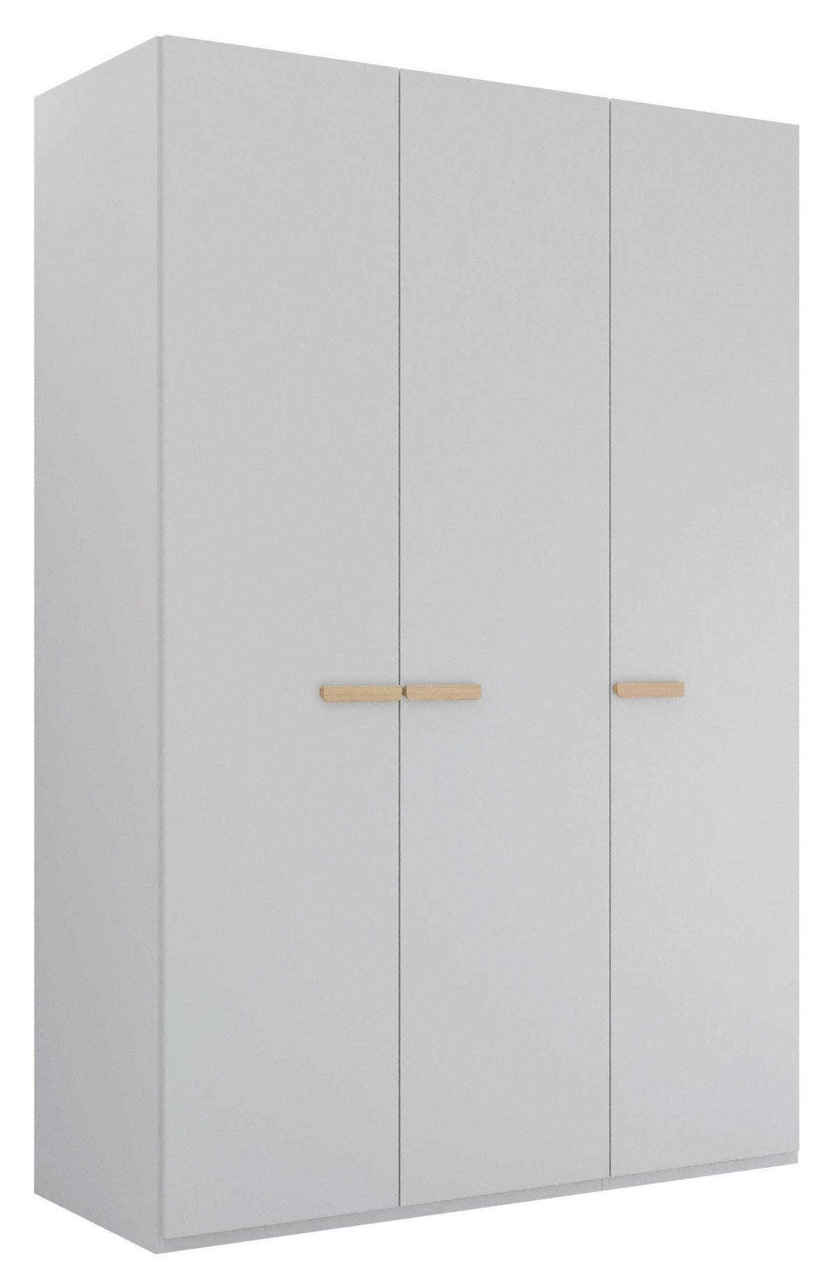 DREHTÜRENSCHRANK 151/223/60 cm 3-türig Grau  - Grau, Trend, Holz/Holzwerkstoff (151/223/60cm) - Novel