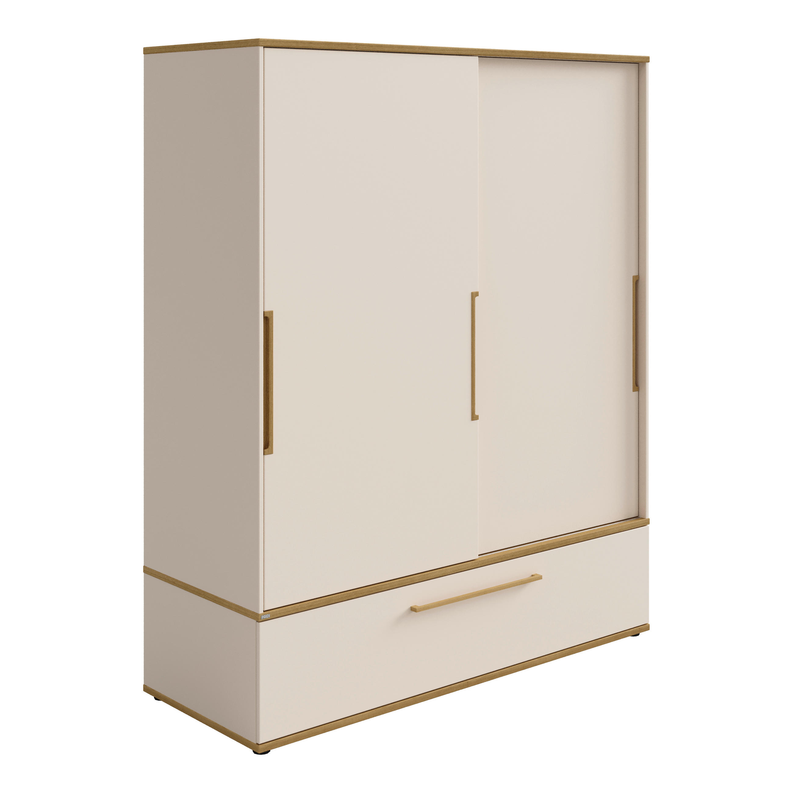 BABYKLEIDERSCHRANK Stiene  - Eichefarben/Beige, Basics, Holzwerkstoff (164/200/62cm) - Paidi