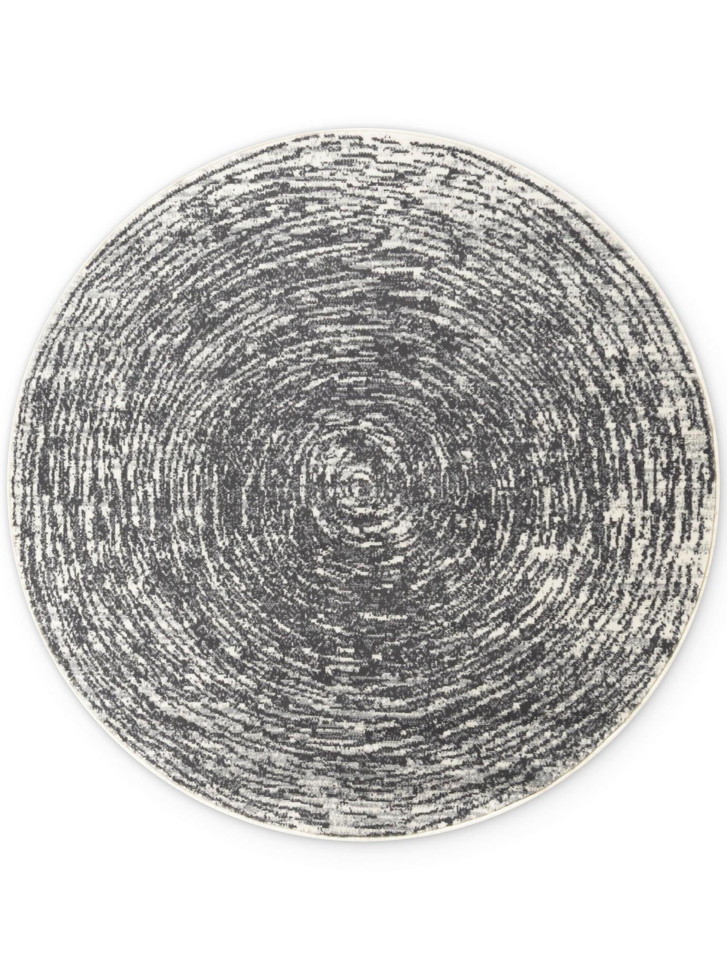 WEBTEPPICH 120 cm Gloria Creme, Grau rund  - Creme/Grau, Design, Kunststoff/Textil (120cm) - Hanse Home