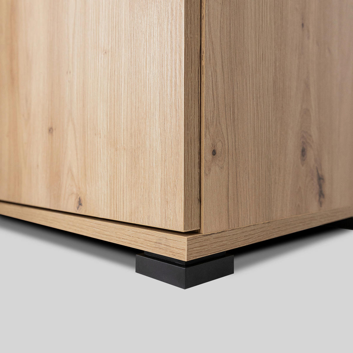 SIDEBOARD  in 130/87/40 cm  - Kaschmir/Schwarz, KONVENTIONELL, Holzwerkstoff/Metall (130/87/40cm) - Boxxx