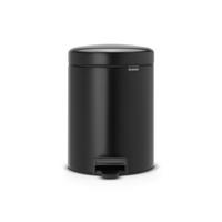 PEDÁLOS SZEMETES  - fekete, Basics, műanyag/fém (5l) - Brabantia