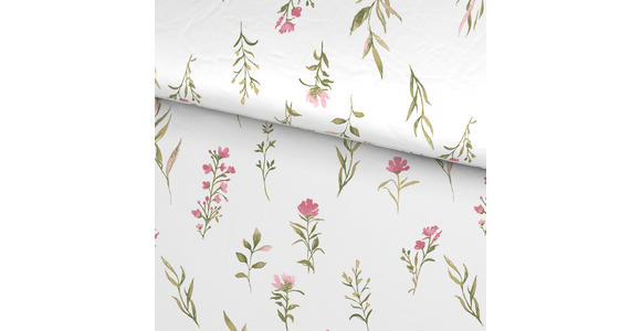 BETTWÄSCHE Mavie Satin 140/200 cm  - Rosa/Weiß, KONVENTIONELL, Textil (140/200cm) - Novel