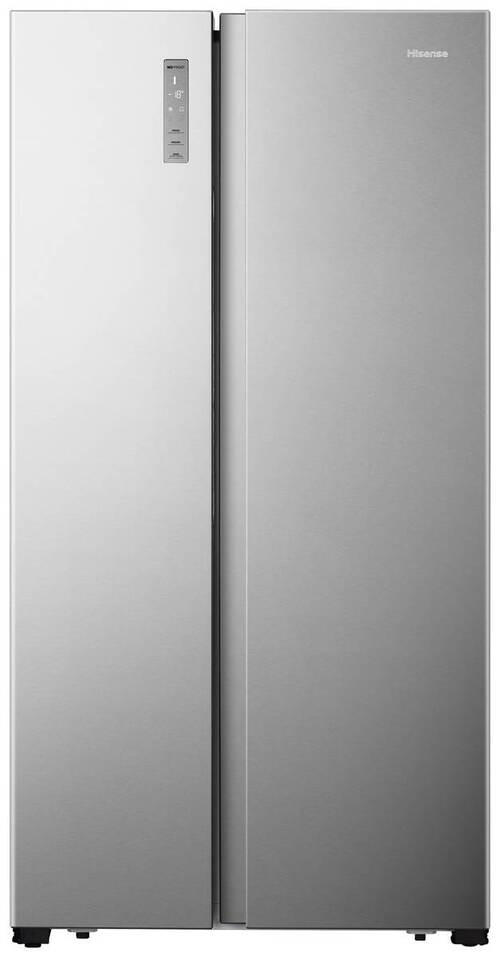 SIDE-BY-SIDE 91/178,6/64,3 cm RS677N4BIE  - Edelstahlfarben, MODERN, Kunststoff/Metall (91/178,6/64,3cm) - Hisense